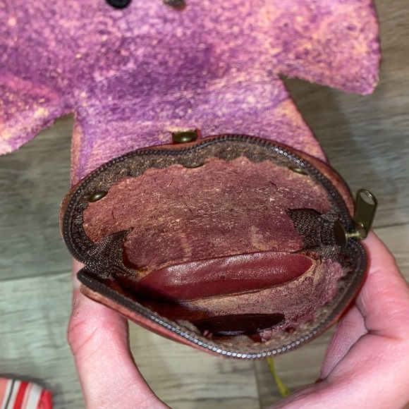 Leather Bracelet & Purse Set. Many uses for adults w/Key Chain & Wristlet Strap - Picture 9 of 15